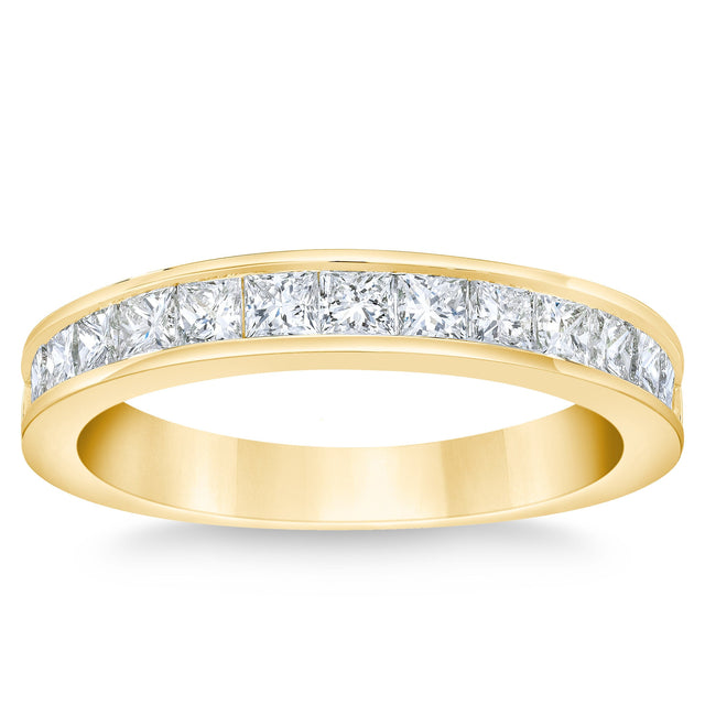 Princess Cut Diamond Wedding Band (1.00 ctw) I5