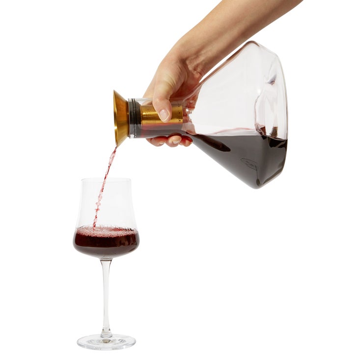 Rabbit Wine Decanter with Wood Base