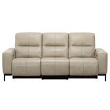 Simon Li - 3 Piece Top Grain Leather Power Reclining Sofa - Zero Gravity