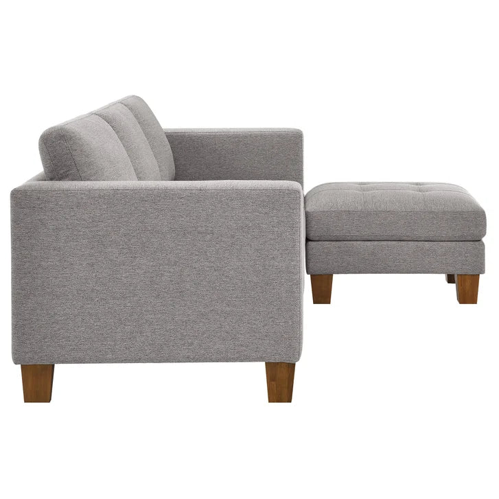 Thomasville Fabric Sofa with Ottoman