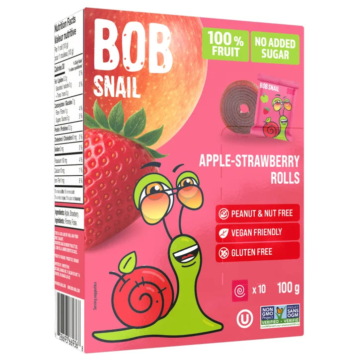 Bob Snail - Fruit Roll Variety Pack, 5 × 100 g