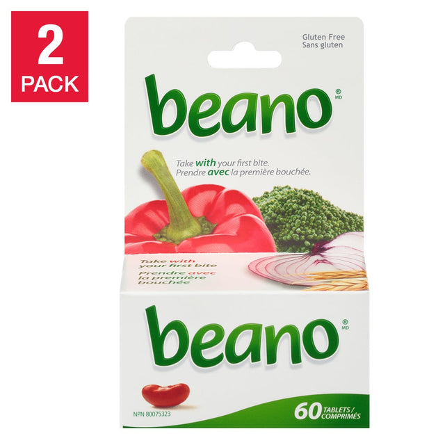 Beano, 60 Tablets - 2-pack D3