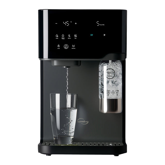 iSpring Sparkling Reverse Osmosis Water Maker with UV, Hot & Cold, TDS Monitor Q3