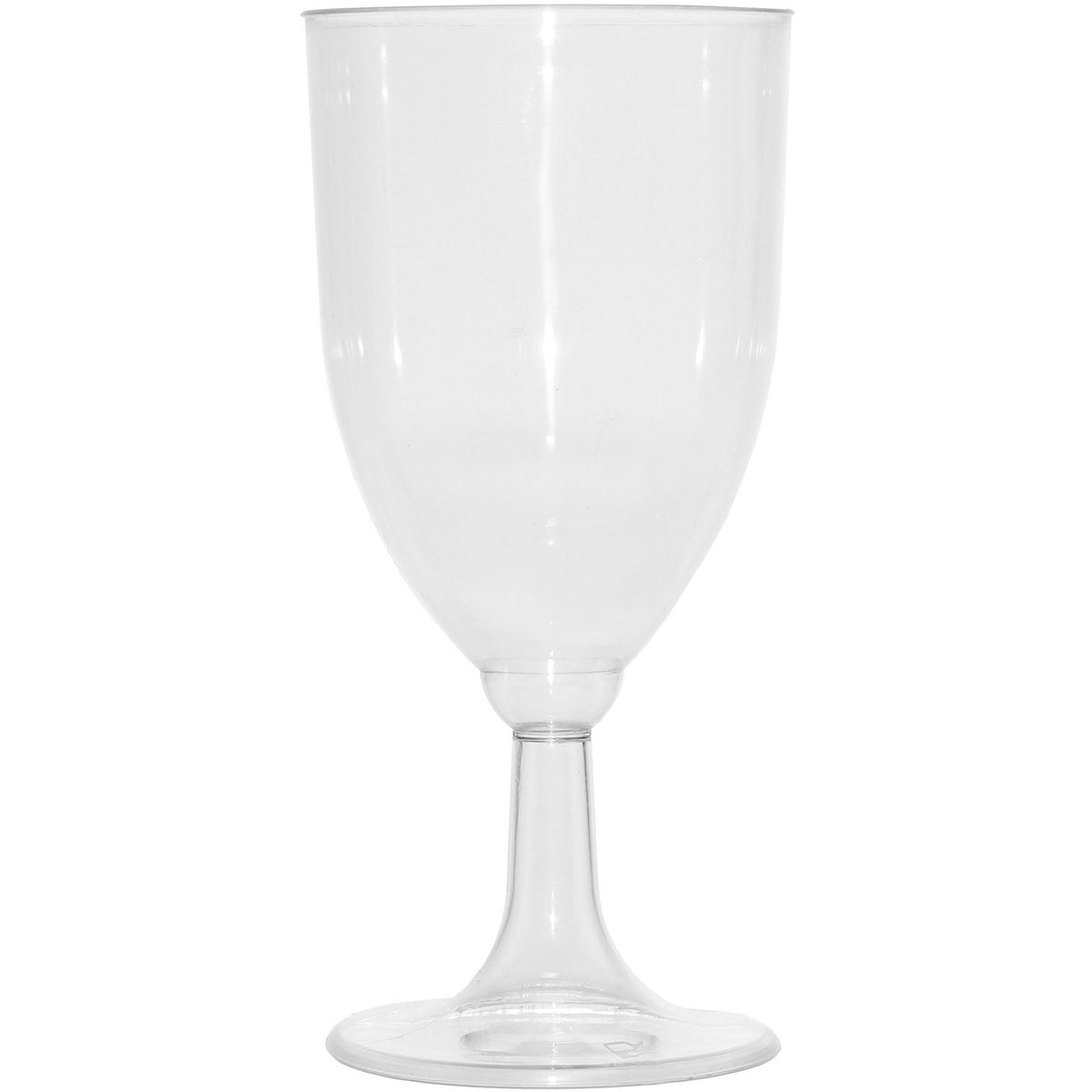 Café Express Crystal Clear Plastic Wine Glasses, 144-count