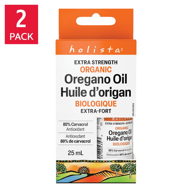 Holista Organic Oregano Oil Extra Strength, 2 x 25 ml R0