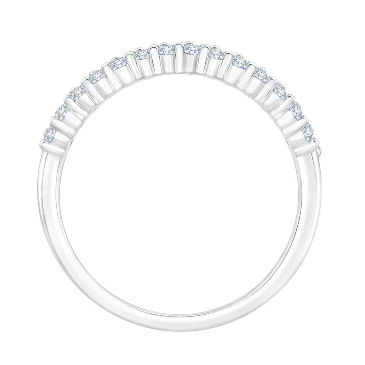 Round Brilliant Diamond Two Row Band (0.50 ctw)