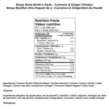 Broya Organic Bone Broth Turmeric & Ginger Chicken, 6 × 500 mL