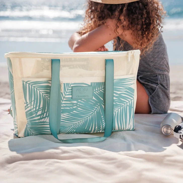 Aloha + CleverMade Collapsible Beach Tote