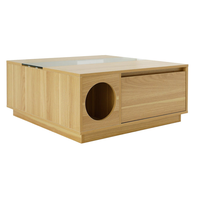 4 Cats & Dogs Coco Modern Coffee Table with Pet Hideout T0
