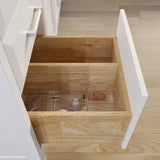 Studio Bathe Calais III Vanity in White Finish with Engineered Stone Countertop