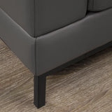 Galleria 2-piece Top Grain Leather Right-hand Facing Extended Sectional