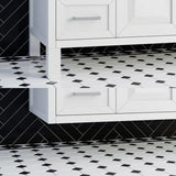 Studio Bathe Thomson II Vanity in White Finish with Engineered Stone Countertop