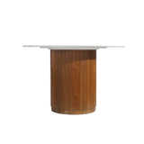Troy Solid Quartz Round Dining Table