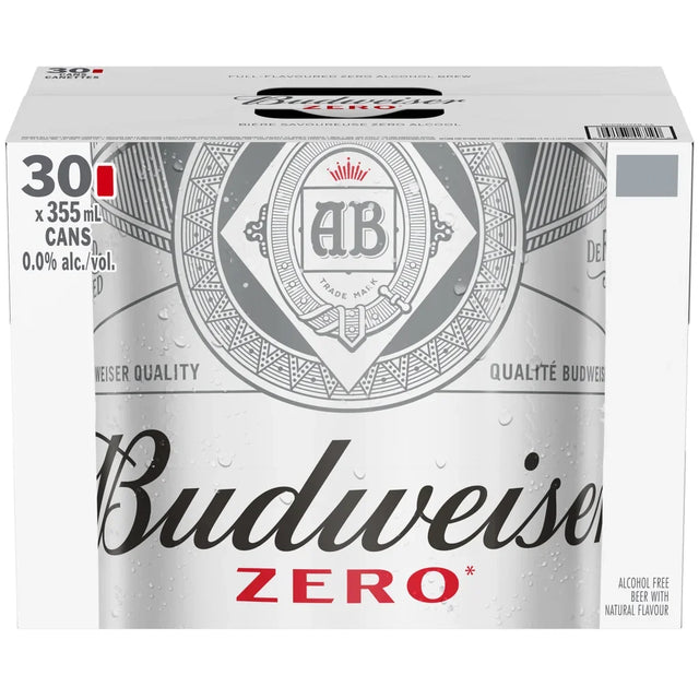 Budweiser Zero Non-alcoholic Beer, 30 × 355 mL X7