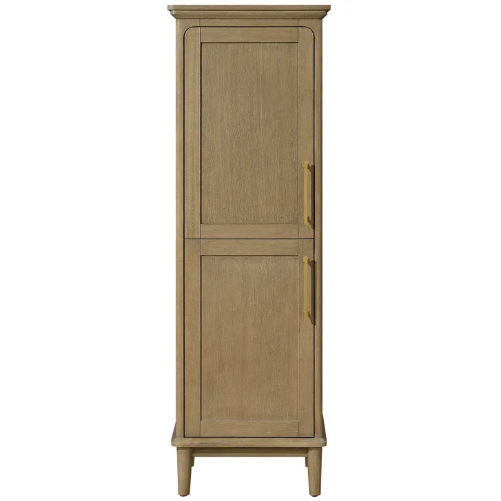 OVE Decors Lara Linen Cabinet in Antique Oak Finish