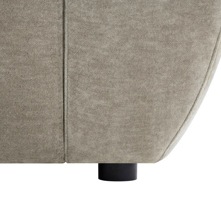 Cobbel 5 Piece Modular Fabric Sectional with Ottoman