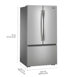 Whirlpool 36 in. 31 cu ft. Stainless Steel French Door Refrigerator with Ice Maker