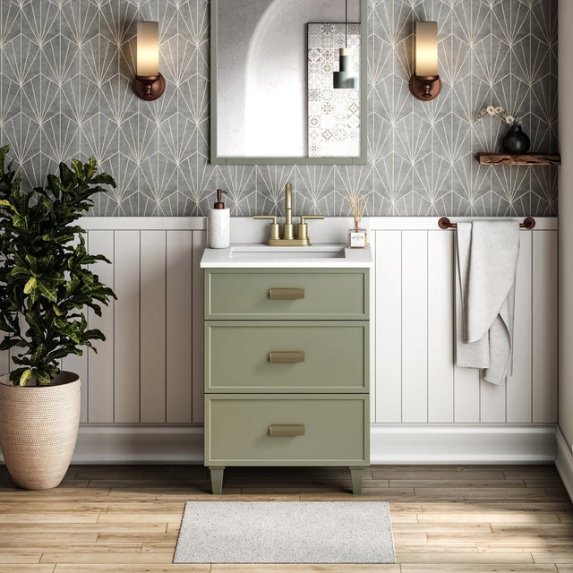 MagickWoods Evanston Evergreen Fog Bathroom Vanity B8