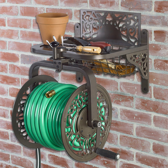 Liberty Garden Navigator Multidirectional Decorative Hose Reel M3