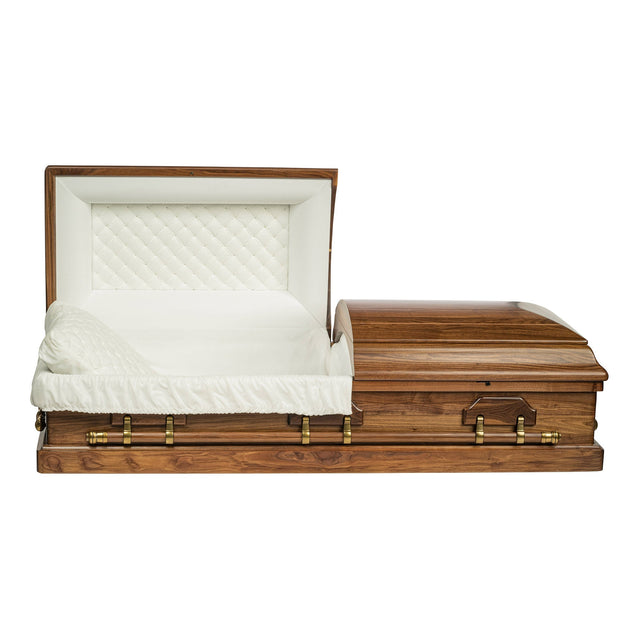 Walker Casket - Woodington Solid Wood Casket - Expedited shipping L3