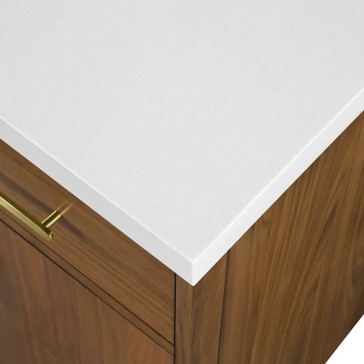 OVE Decors Jonah 60 in. Vanity with White Quartz Top