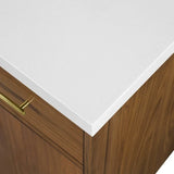 OVE Decors Jonah 60 in. Vanity with White Quartz Top