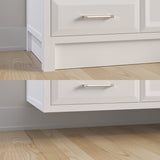 Studio Bathe Calais III Vanity in White Finish with Engineered Stone Countertop