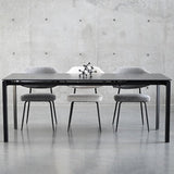 Mobital Host 149.9 cm (59 in.) Extendable Dining Table with Black Sintered Stone Top