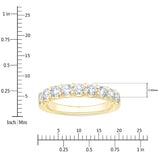 Round Brilliant Diamond Wedding Band (1.0 ctw)