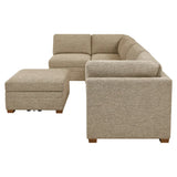 Thomasville Tisdale 6-piece Fabric Sectional with Storage Ottoman
