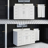 Studio Bathe Thomson II Vanity in White Finish with Engineered Stone Countertop