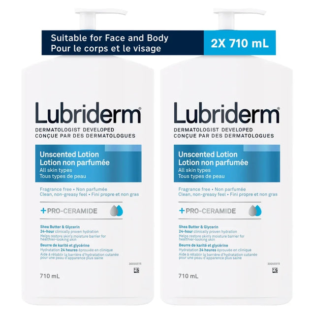 Lubriderm Unscented Lotion, 2 x 710 mL K5