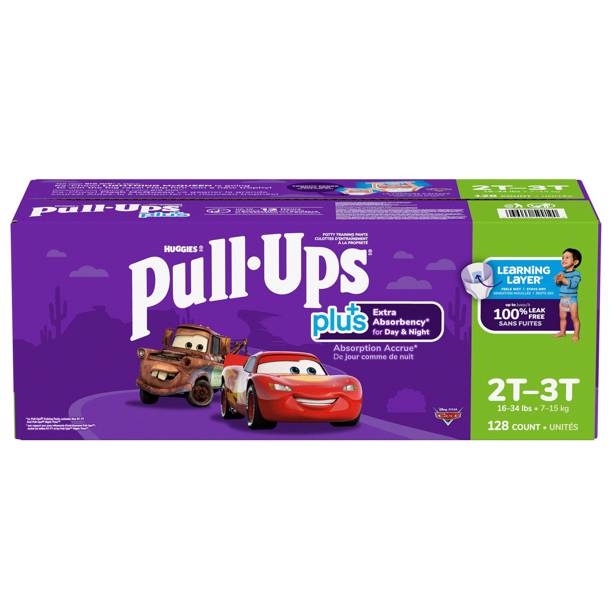 Huggies Pull-Ups Plus Training Pants Boy, 2T to 6T