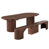 Round Transformer Table with Bench