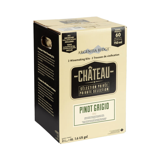 Argentia Ridge Château Private Selection Pinot Grigio Wine Kit U6