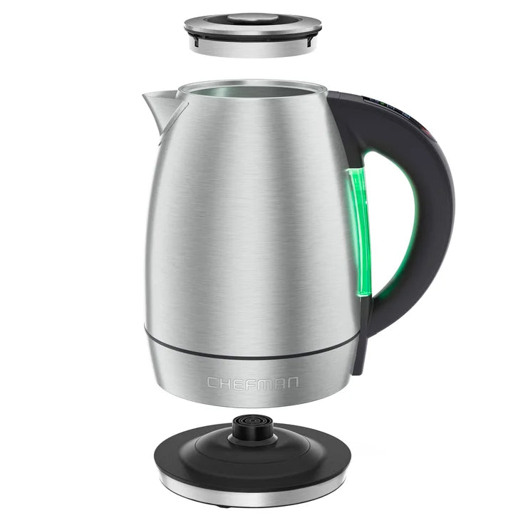Chefman 1.8 L Custom-Temp Digital Kettle, Stainless Steel