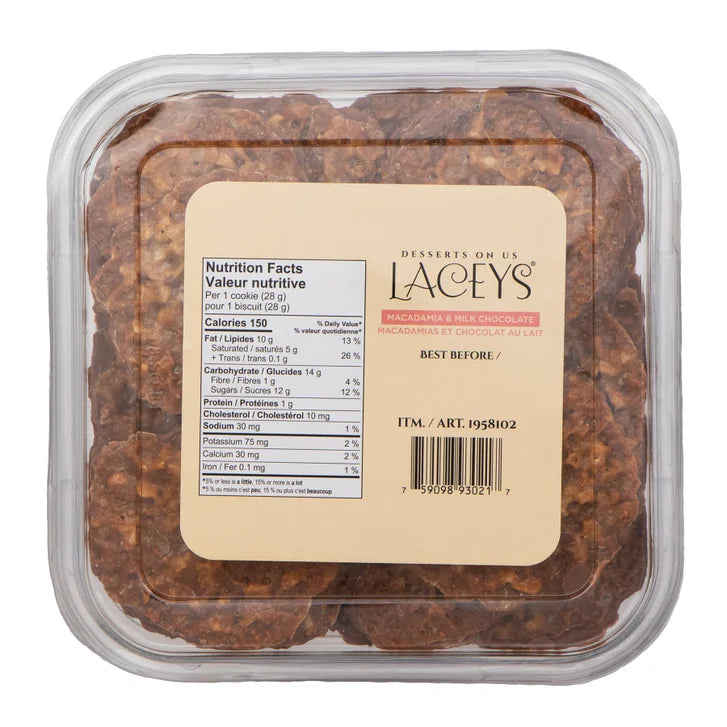 Laceys Macadamia & Milk Chocolate Cookies, 850 g