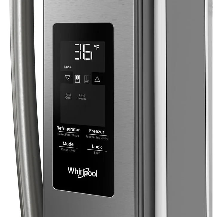 Whirlpool 36 in. 31 cu ft. Stainless Steel French Door Refrigerator with Ice Maker