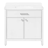OVE Decors Margie Vanity in White Finish with Quartz Countertop