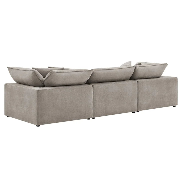 Aiden & Ivy Sereen 4-piece Modular Sofa with Ottoman