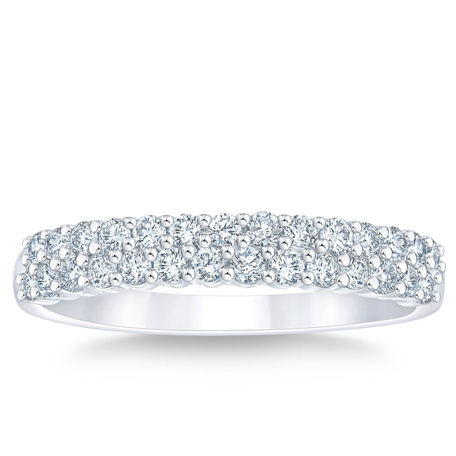 Round Brilliant Diamond Two Row Band (0.50 ctw) N8
