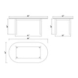 Alera Solid Quartz Dining Table, 218 cm (86 in.)