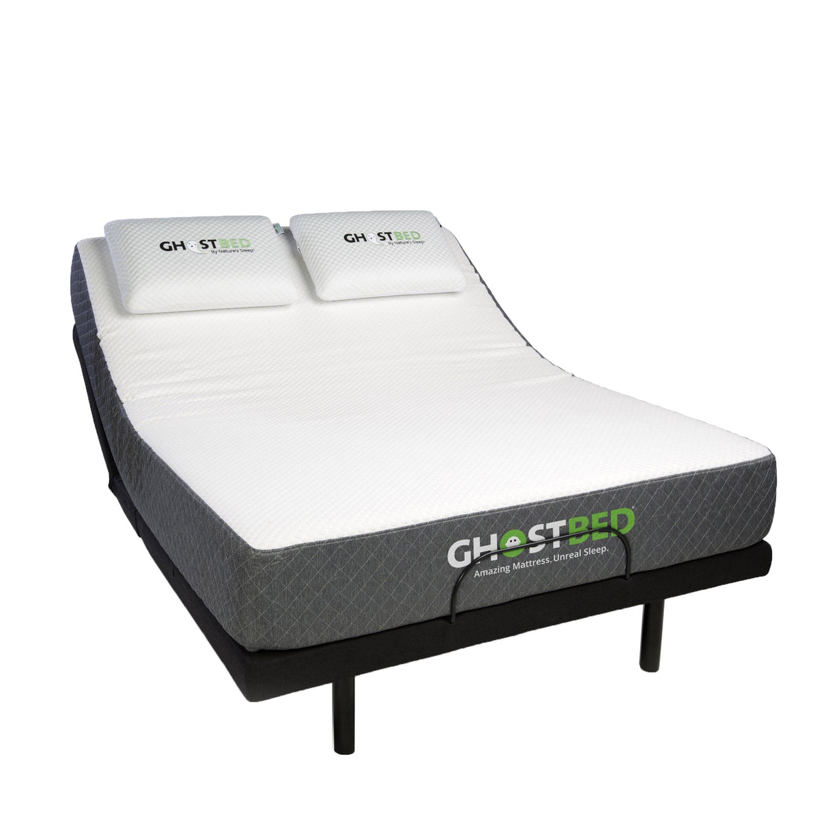 Ghostbed by Nature's Sleep 28 cm (11 in.) Gel Memory Foam Mattress with Adjustable Base