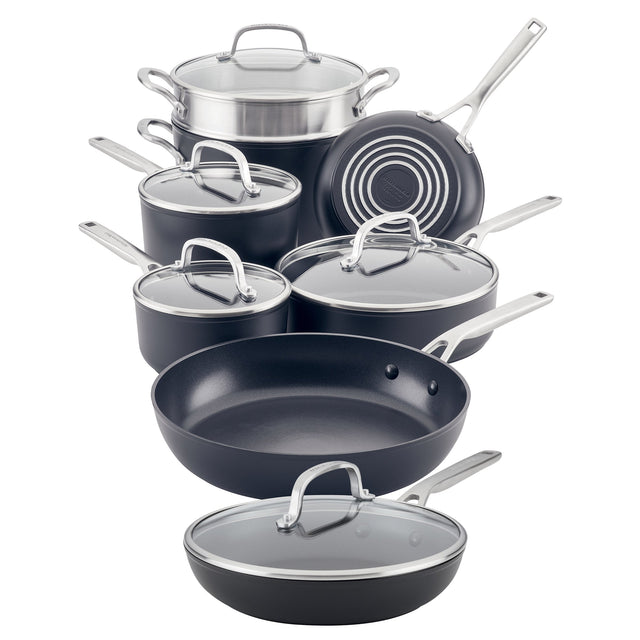 KitchenAid Hard Anodized Cookware Set, 13-piece L4