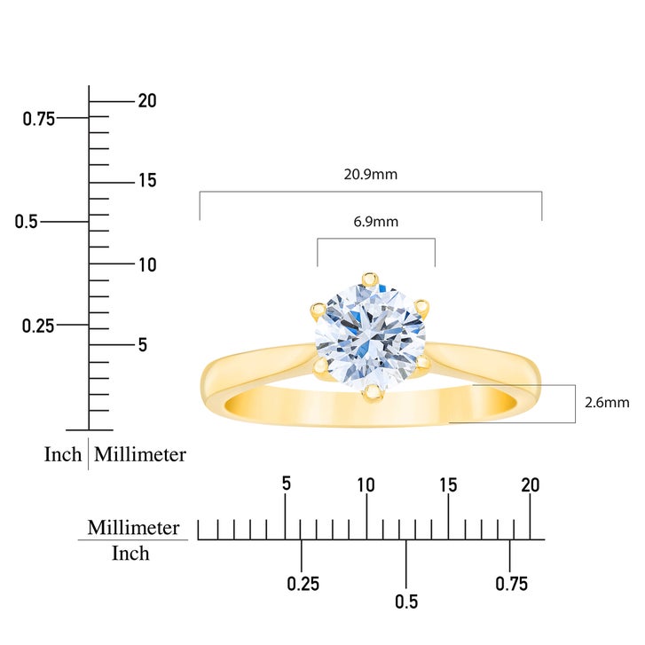 Round Brilliant Diamond Solitaire Ring (1.00 ct)