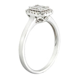 Round Brilliant and Baguette Diamond Ring (0.35 ctw)