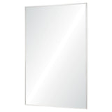 Mallory Rectangular Mirror with Polished Stainless-steel Frame