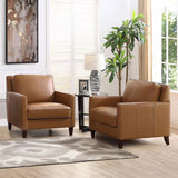 Prospera Home West Park Top-grain Leather Sofa and 2 Chairs