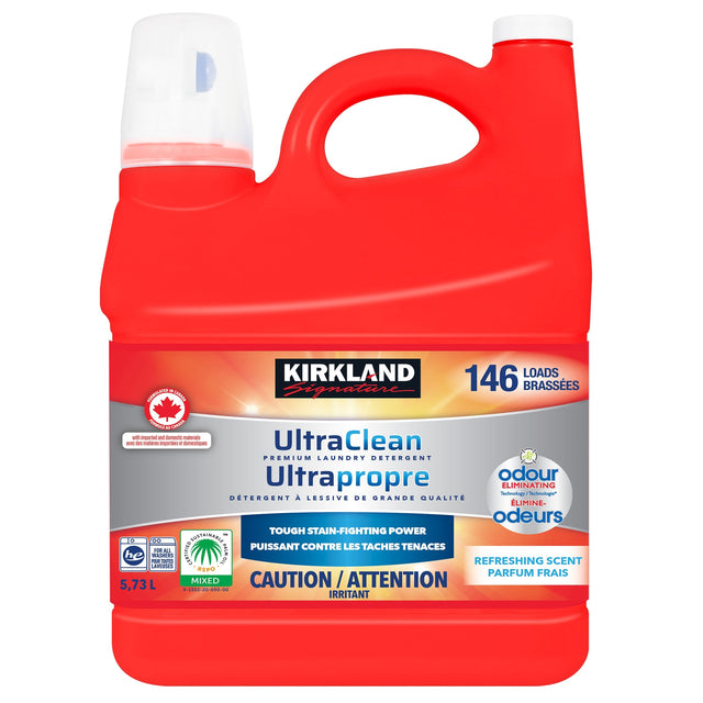Kirkland Signature Ultra Clean Premium Laundry Detergent, 146 wash loads B3