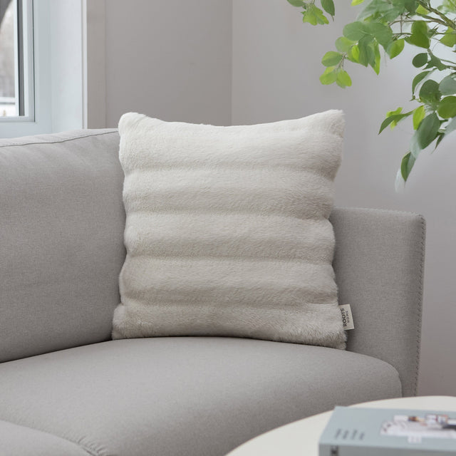 Roots Home Faux Fur & Flannel Cushion M1